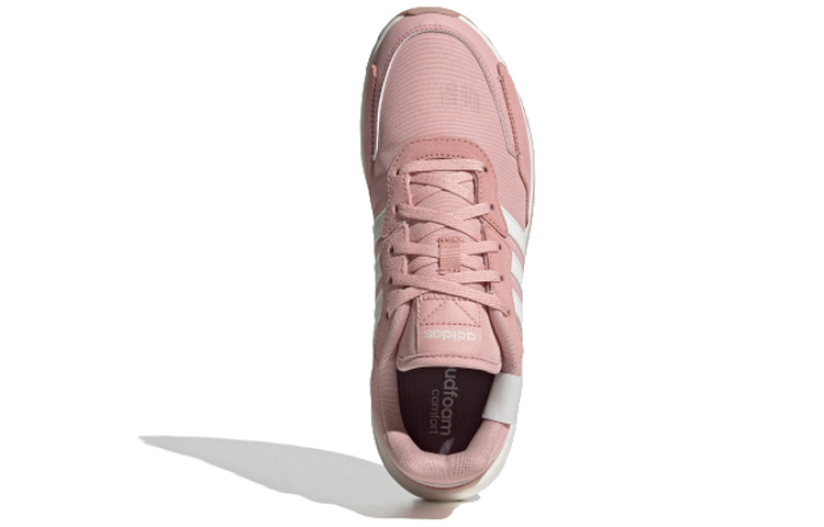 Женские кроссовки adidas neo Retrorun (розово-белые) — Розовый / белый — фото 3