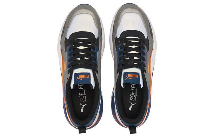 Кроссовки PUMA X-Ray 2 Square Pack (коричневый / белый / синий / черный / оранжевый) — Коричневый / белый / синий / чёрный / оранжевый — фото 4