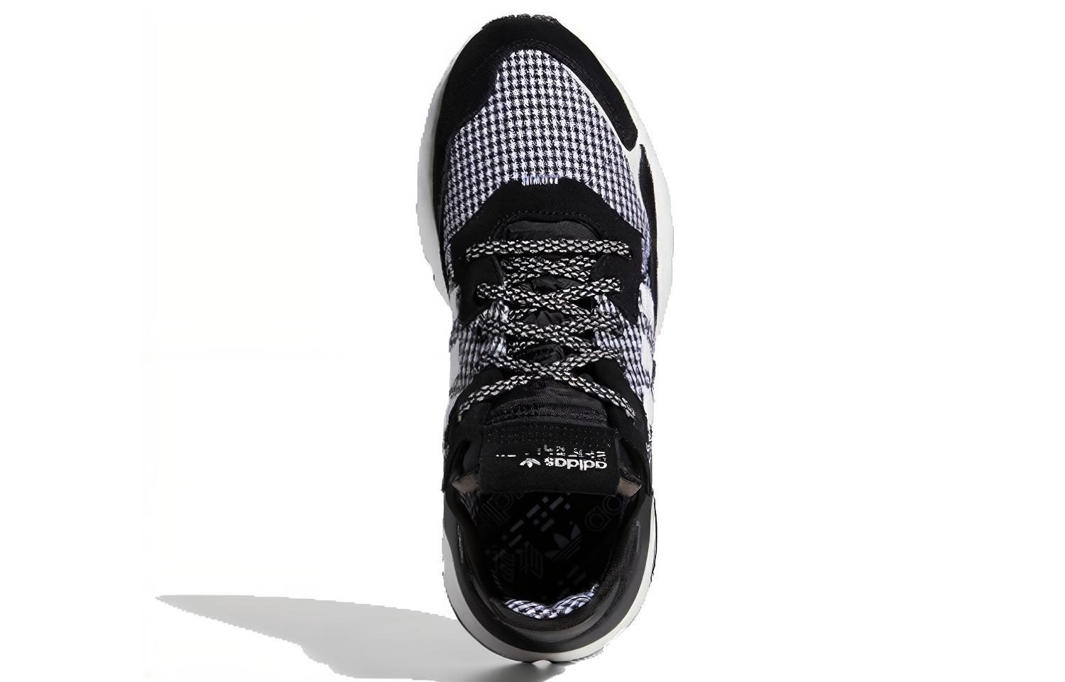 Кроссовки adidas originals Nite Jogger (черно-белые) — фото 4
