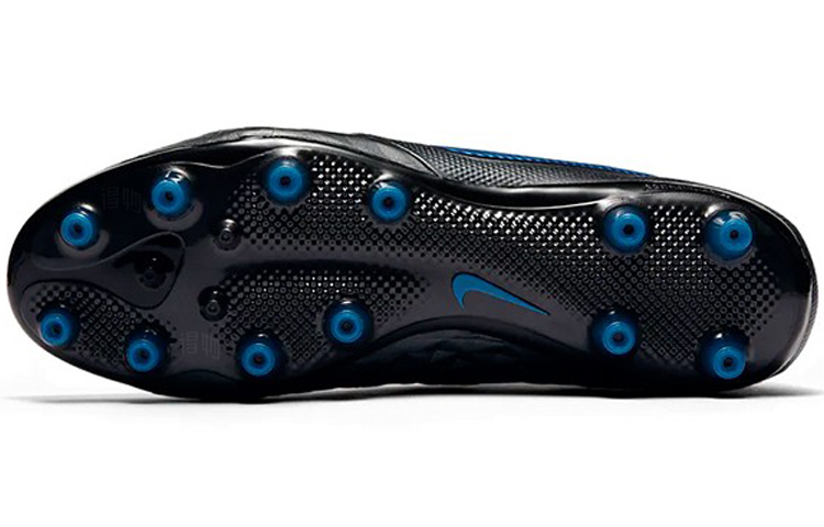 Мужские бутсы Nike Tiempo Legend 8 Elite Pro AG (черно-синие) — фото 4