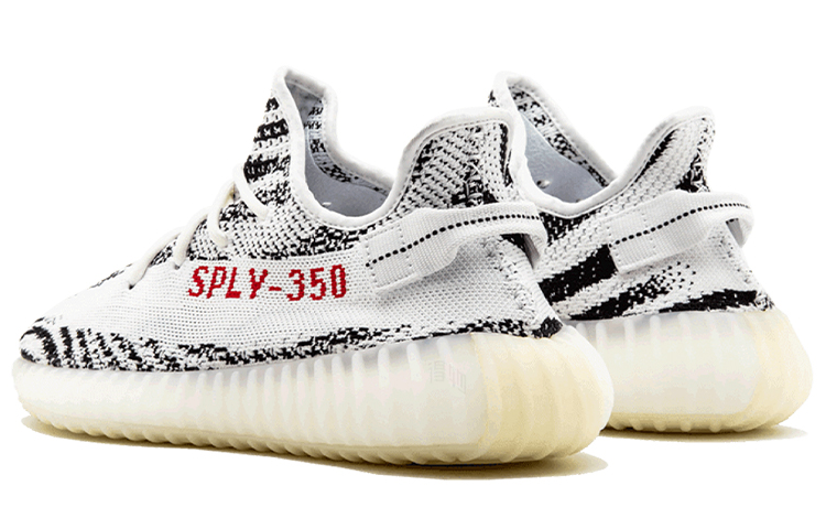 Кроссовки adidas originals Yeezy Boost 350 V2 Zebra 2016 (черно-белые) — фото 3