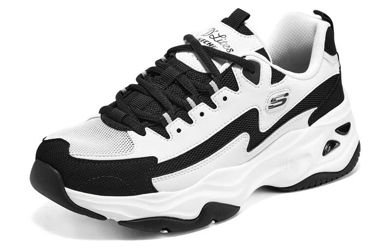Женские кроссовки Skechers D'LITES 4.0 (бело-черные) — фото 3