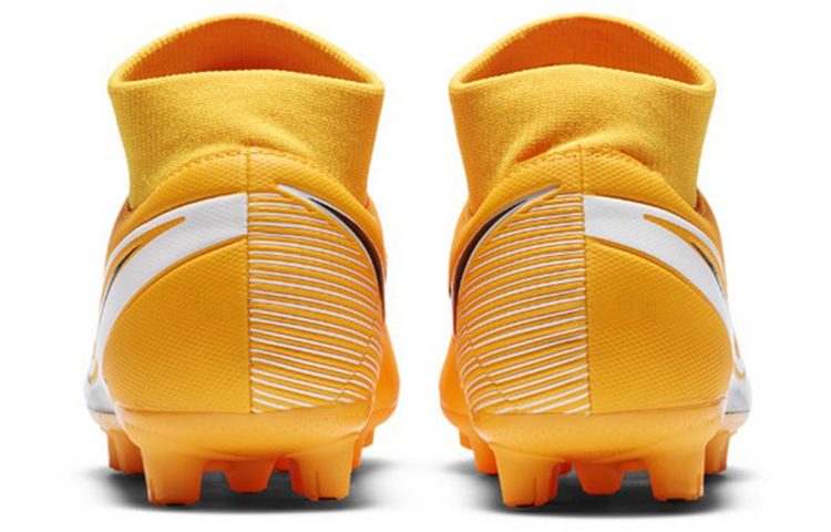 Мужские кроссовки Nike Mercurial Superfly 7 Academy HG (желто-черно-белые) — фото 5