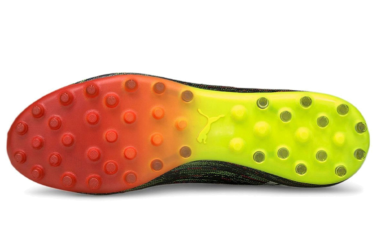 Мужские кроссовки PUMA Ultra 1.2 MG (черно-желтые) — фото 4