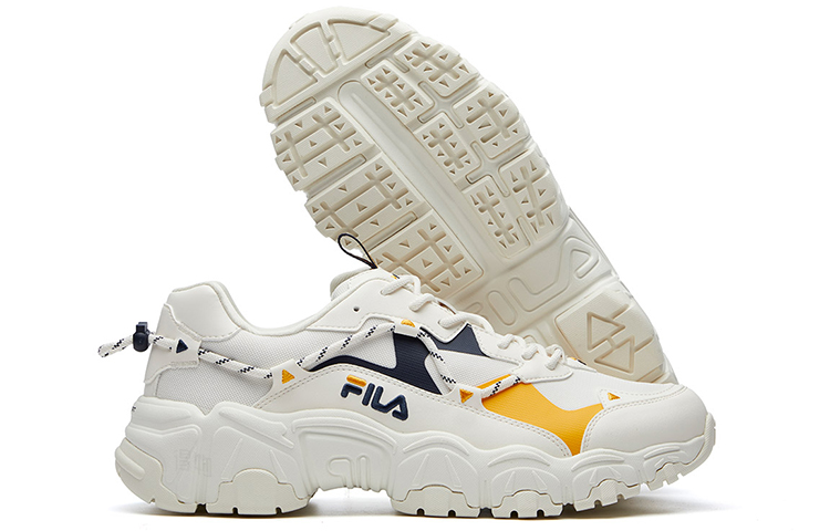 Мужские кроссовки Fila (бело-сине-желтый) — фото 4
