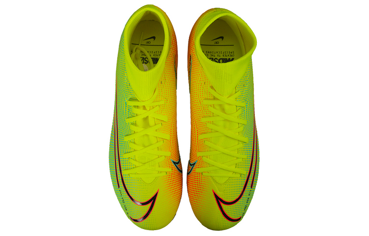 Мужские кроссовки Nike Mercurial Superfly 7 AG (желтые) — 毒柠檬黄/极光/黑 — фото 4