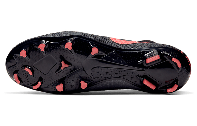 Футбольные бутсы Nike Phantom Vision Elite FG (серый / черный) — Серый / чёрный — фото 6