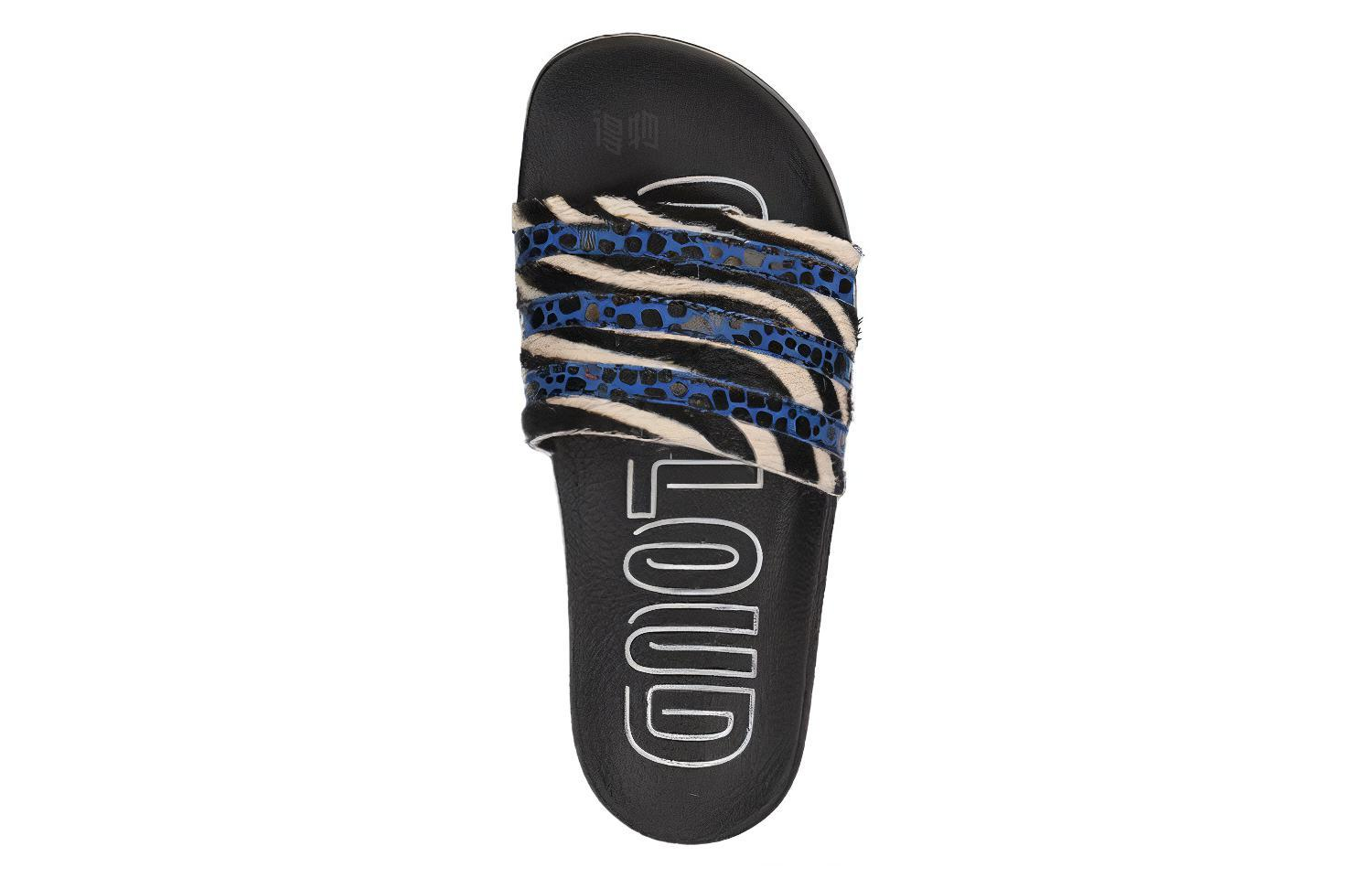 Женские шлепанцы adidas originals Adilette Slides (черно-синий) — фото 4