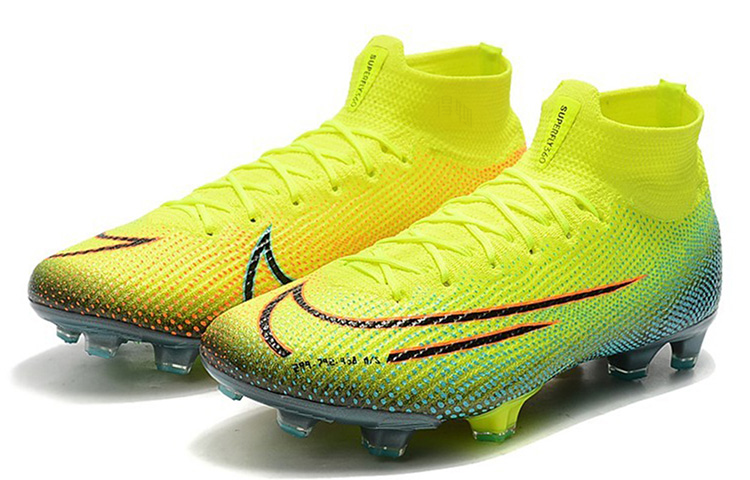 Бутсы Nike Mercurial Superfly 7 Elite MDS (желто-зеленые) — фото 3