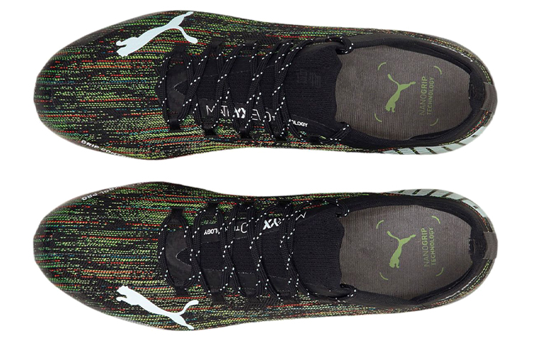 Мужские кроссовки PUMA Ultra 1.2 MG (черно-желтые) — фото 3