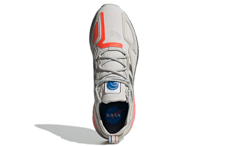 Мужские кроссовки adidas originals ZX 2K Boost (серо-красный) — фото 5