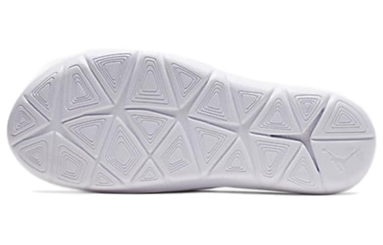Мужские шлепанцы Jordan Hydro 7 V2 PSG (бело-черные) — Белый / чёрный — фото 5