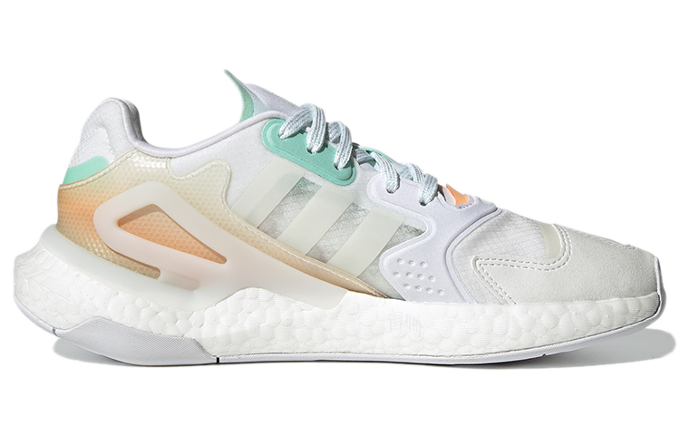 Женские кроссовки adidas originals Day Jogger TPU (бело-зелено-оранжевые) — Белый / зелёный / оранжевый — фото 2
