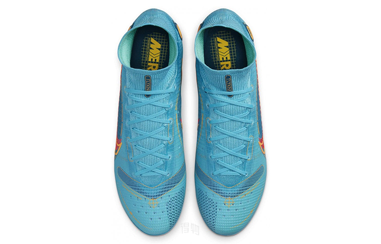 Мужские бутсы Nike Mercurial Superfly 8 (синие) — фото 4