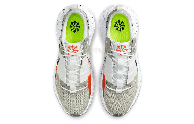 Мужские кроссовки Nike Crater Impact (белые с серым и оранжевым) — Белый / серый / оранжевый — фото 4