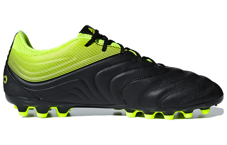 Мужские бутсы adidas Copa 19.3 (зелено-черные) — фото 2