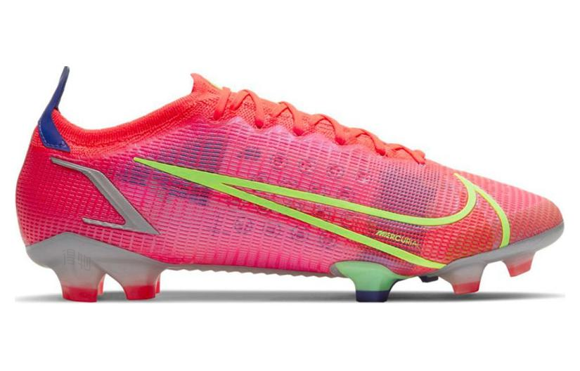 Футбольные бутсы Nike Mercurial Vapor 14 Elite FG (розово-зеленые) — фото 2