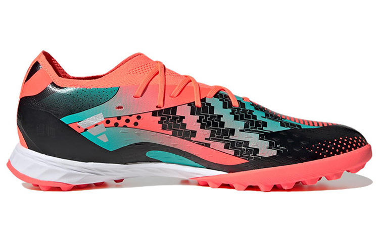 Мужские бутсы adidas Messi.1 TF (красно-черно-бело-синие) — Красный / чёрный / белый / синий — фото 2