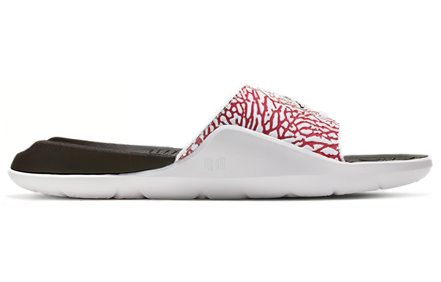Мужские шлепанцы Jordan OG (бело-красный) — Белый / красный — фото 2