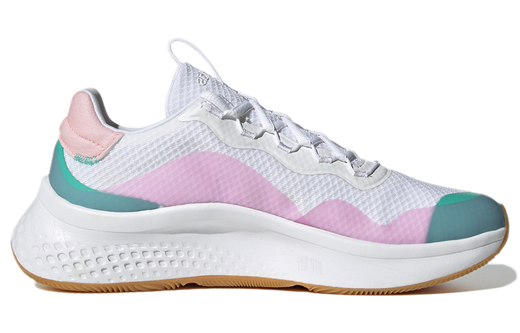 Женские кроссовки adidas neo Primrose Sleek (белый / розовый / синий) — фото 2