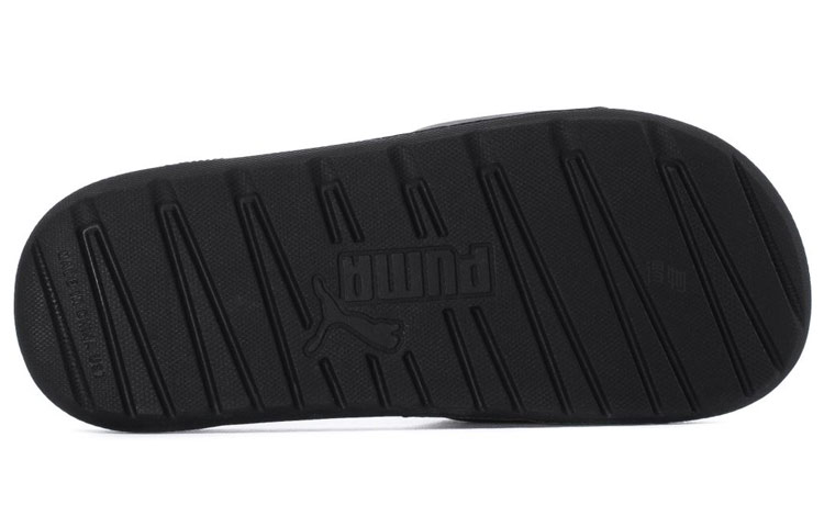 Женские шлепанцы PUMA Cool Cat (черно-серебристые) — Чёрный / серебристый — фото 5