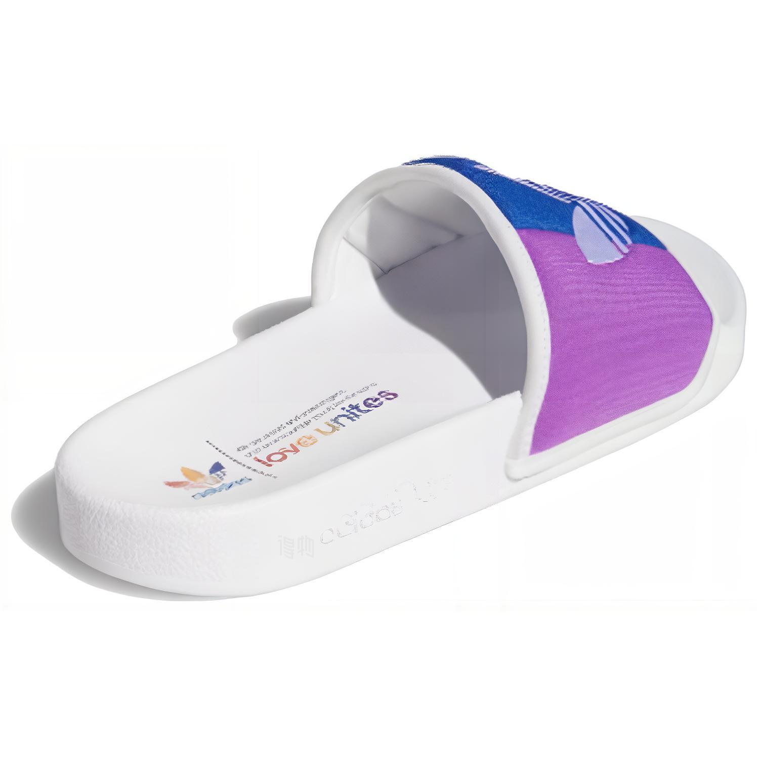 Шлепанцы adidas originals ADILETTE Pride Slide (разноцветные) — фото 4