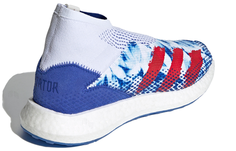 Мужские кроссовки adidas Predator.1 (бело-синие) — фото 4