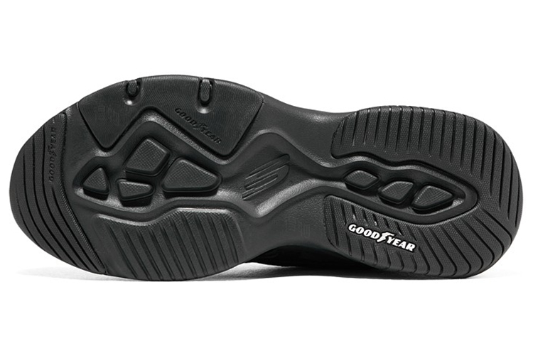Женские кроссовки Skechers D'LITES 4.0 (черно-серебристые) — Чёрный / серебристый — фото 5