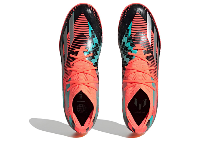 Мужские бутсы adidas Messi.1 TF (красно-черно-бело-синие) — Красный / чёрный / белый / синий — фото 5