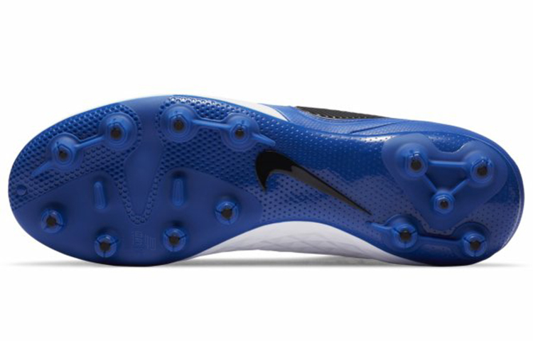 Мужские кроссовки Nike Tiempo Legend 8 HG (белый / синий) — фото 6