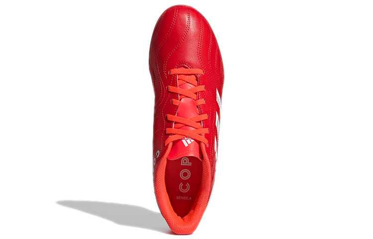 Мужские кроссовки adidas Copa Sense.4 TF (красно-белые) — Красный / белый — фото 5