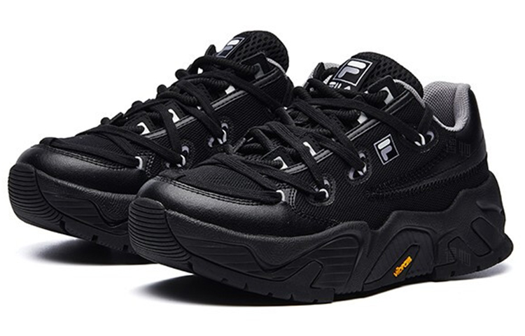 Женские кеды Fila FUSION STARFISH CANVAS (черные) — Чёрный — фото 2