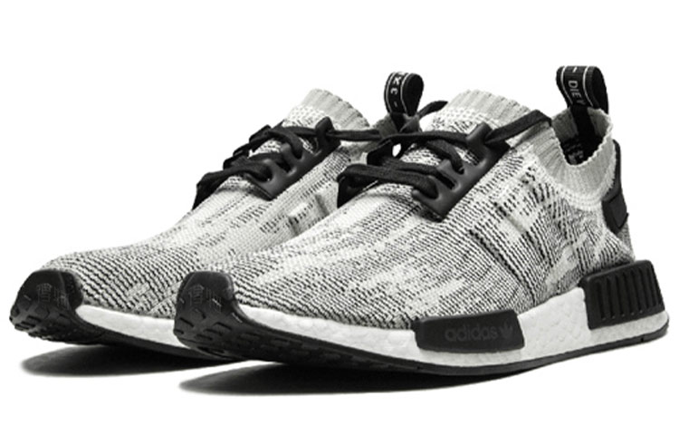 Кроссовки adidas originals NMD_R1 (черно-серо-белые) — Чёрный / серый / белый — фото 3