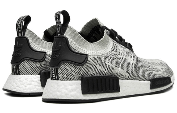 Кроссовки adidas originals NMD_R1 (черно-серо-белые) — Чёрный / серый / белый — фото 4