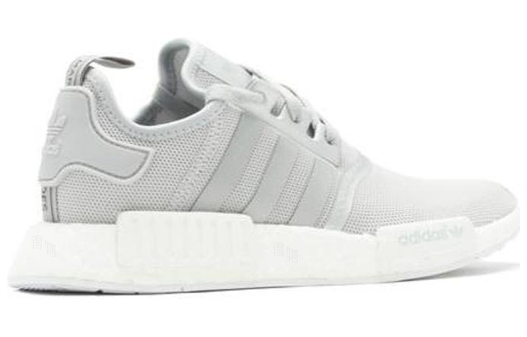 Женские кроссовки adidas originals NMD_R1 Silver Metal (серо-белые) — Серый / белый — фото 3