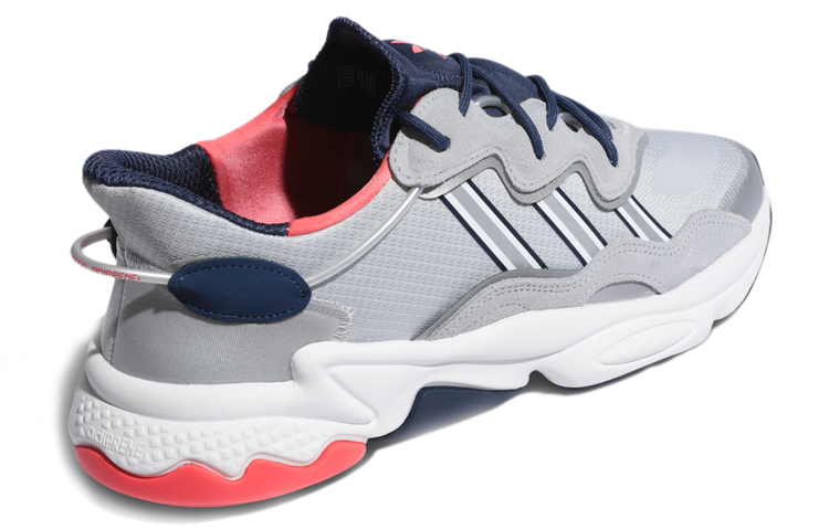 Кроссовки adidas originals Ozweego (серо-розовые) — фото 4