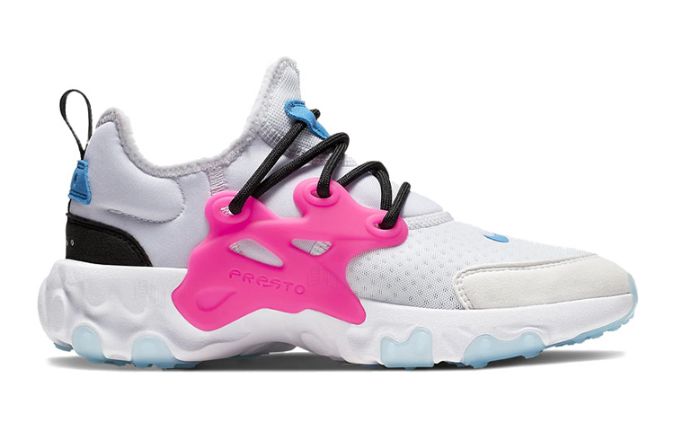 Женские кроссовки Nike NikeReact Presto (розово-белая) — Розовыйбелый — фото 2