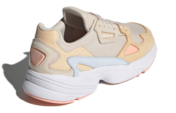 Женские кроссовки adidas Originals Falcon (коричнево-сине-розовые) — Коричневый / синий / розовый — фото 4