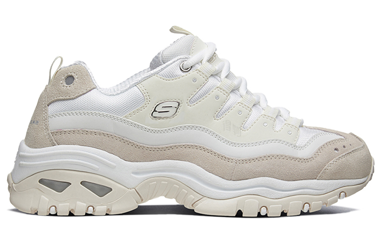 Женские кроссовки Skechers Energy (бело-коричневые) — фото 2