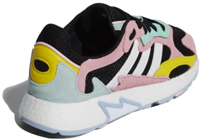 Женские кроссовки adidas originals TRESC Run Br (черно-розово-зеленый) — фото 4