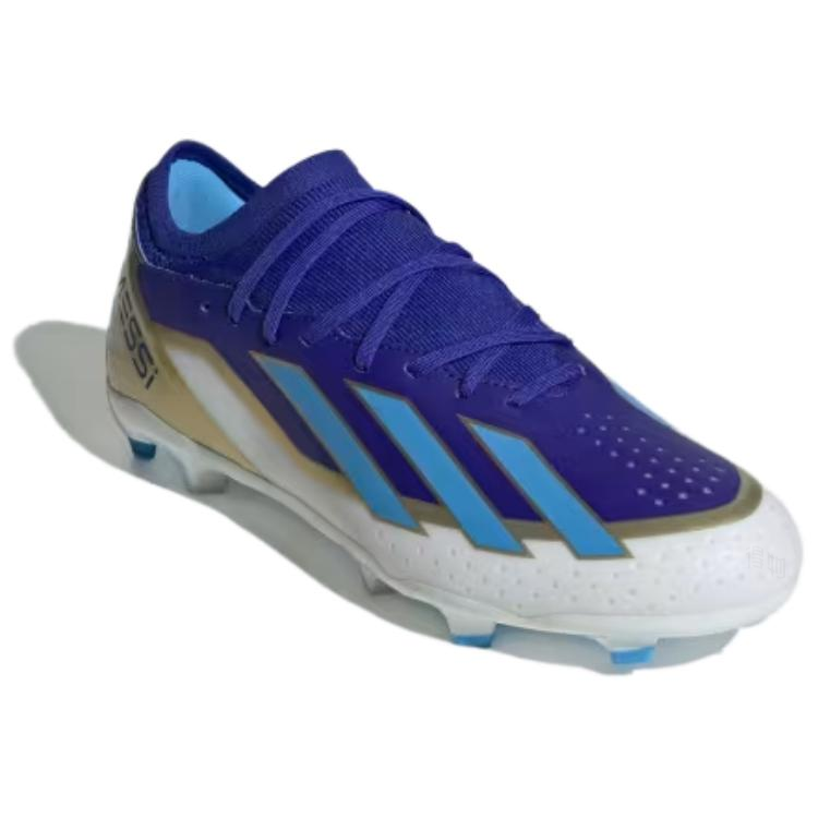 Футбольные бутсы adidas X Crazyfast Messi League FG (сине-белые) — Синий / белый — фото 3