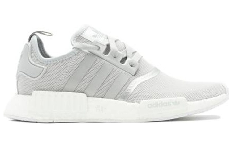 Женские кроссовки adidas originals NMD_R1 Silver Metal (серо-белые) — Серый / белый — фото 2