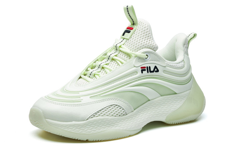 Женские кроссовки Fila FUSION Ray 1 (кремово-желто-зеленые) — Кремовыйжёлтыйзелёный — фото 3