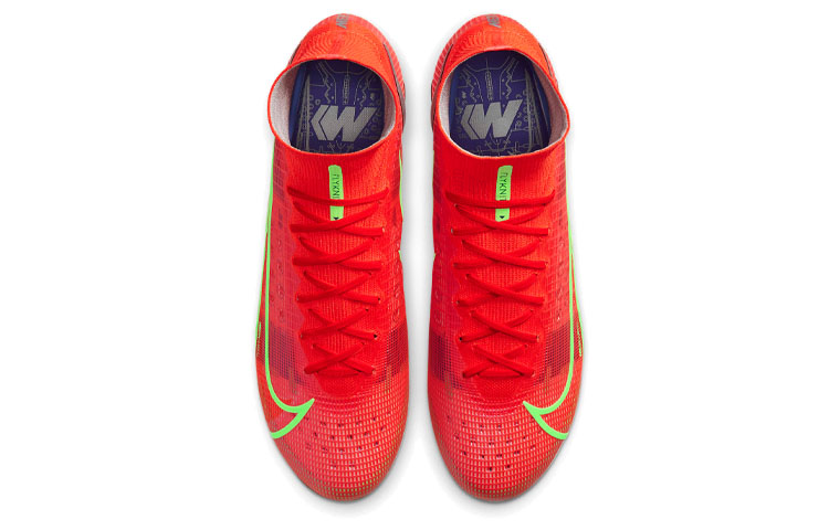 Мужские кроссовки Nike Mercurial Superfly 14 Elite AG (красно-зеленые) — Красный / зелёный — фото 4