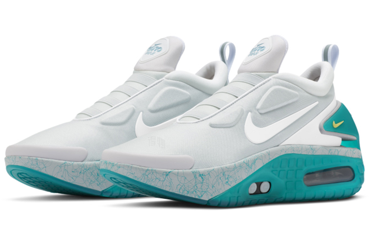 Кроссовки Nike Adapt Auto Max (бирюзовый) — 白/湖水蓝 — фото 2