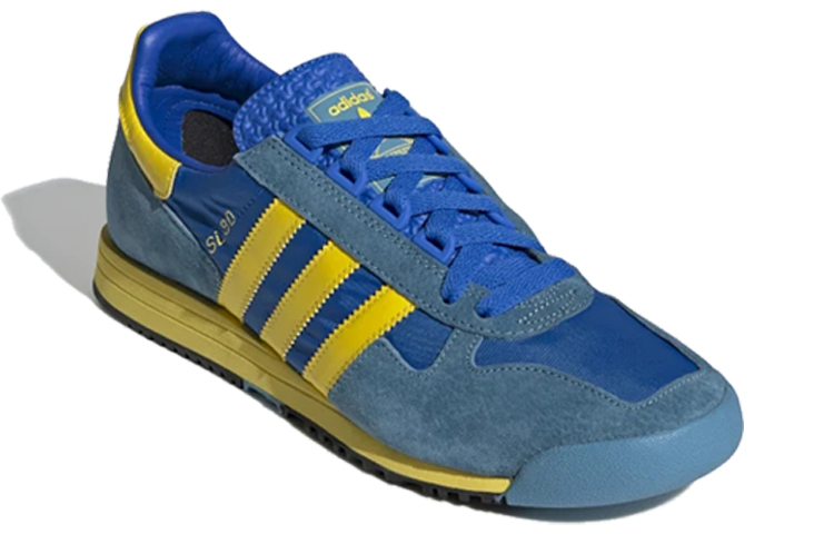 Кеды adidas originals SL 80 (сине-желтый) — фото 3