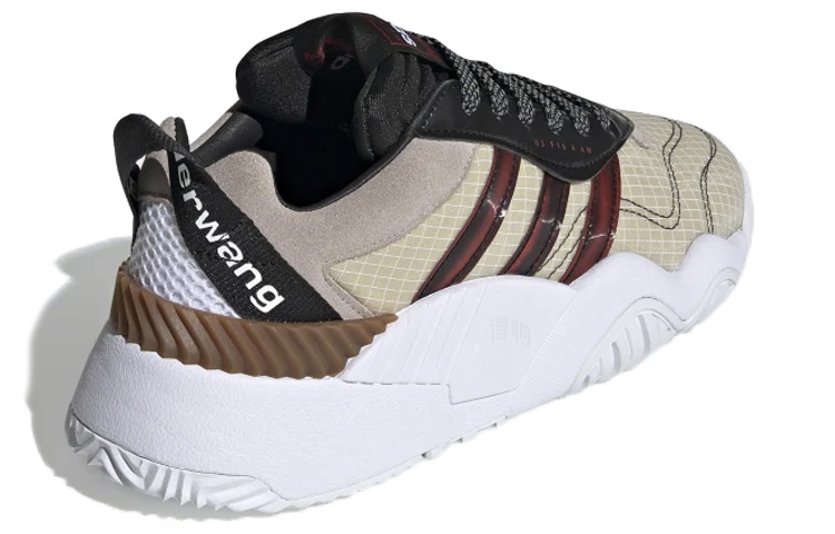 Кроссовки alexander wang x adidas originals Turnout Bball Trainer (черно-коричнево-красный) — фото 3