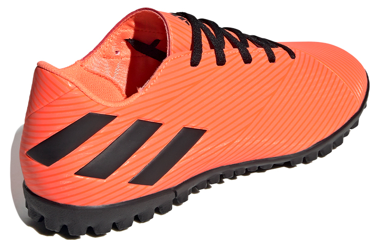 Мужские кроссовки adidas Nemeziz 19 TF (оранжево-черные) — Оранжевый / чёрный — фото 4