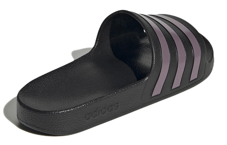 Женские шлепанцы adidas Adilette Aqua Slides (черно-фиолетовые) — Чёрный / фиолетовый — фото 4