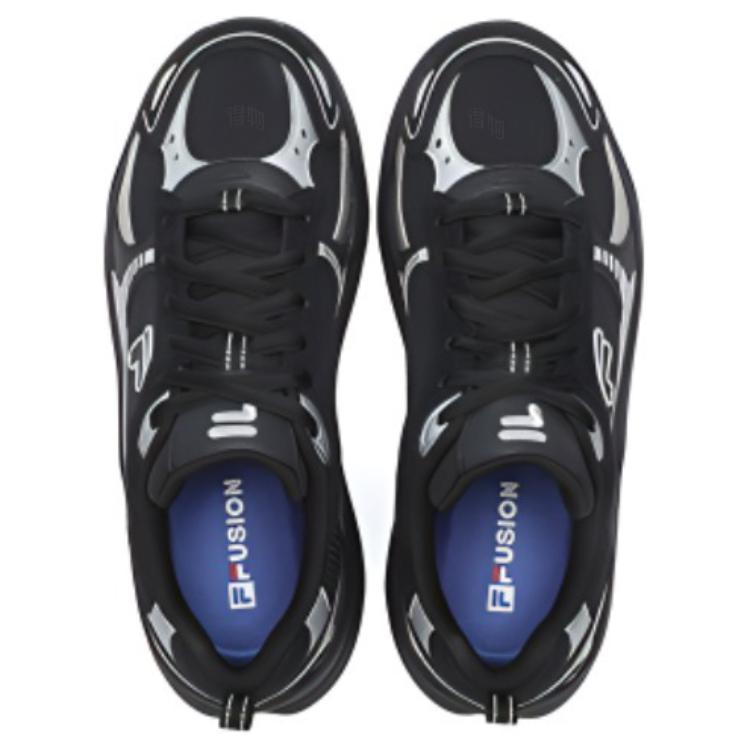 Женские кроссовки Fila FUSION UNIQUE (черные) — Чёрный — фото 4